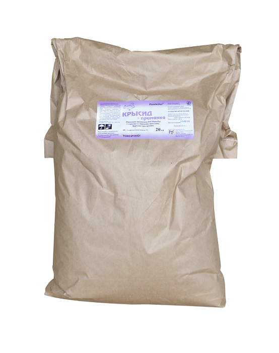 Крысид-приманка, пакет 200 гр. Крысид-приманка, пакет 200 гр.