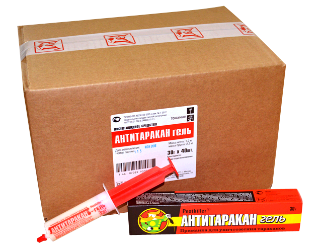 Антитаракан-гель, шприц 30 гр. Антитаракан-гель, шприц 30 гр.